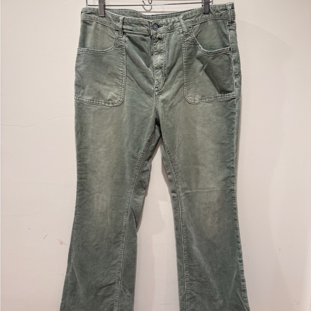 Pilcro Green Boot Cut Pants